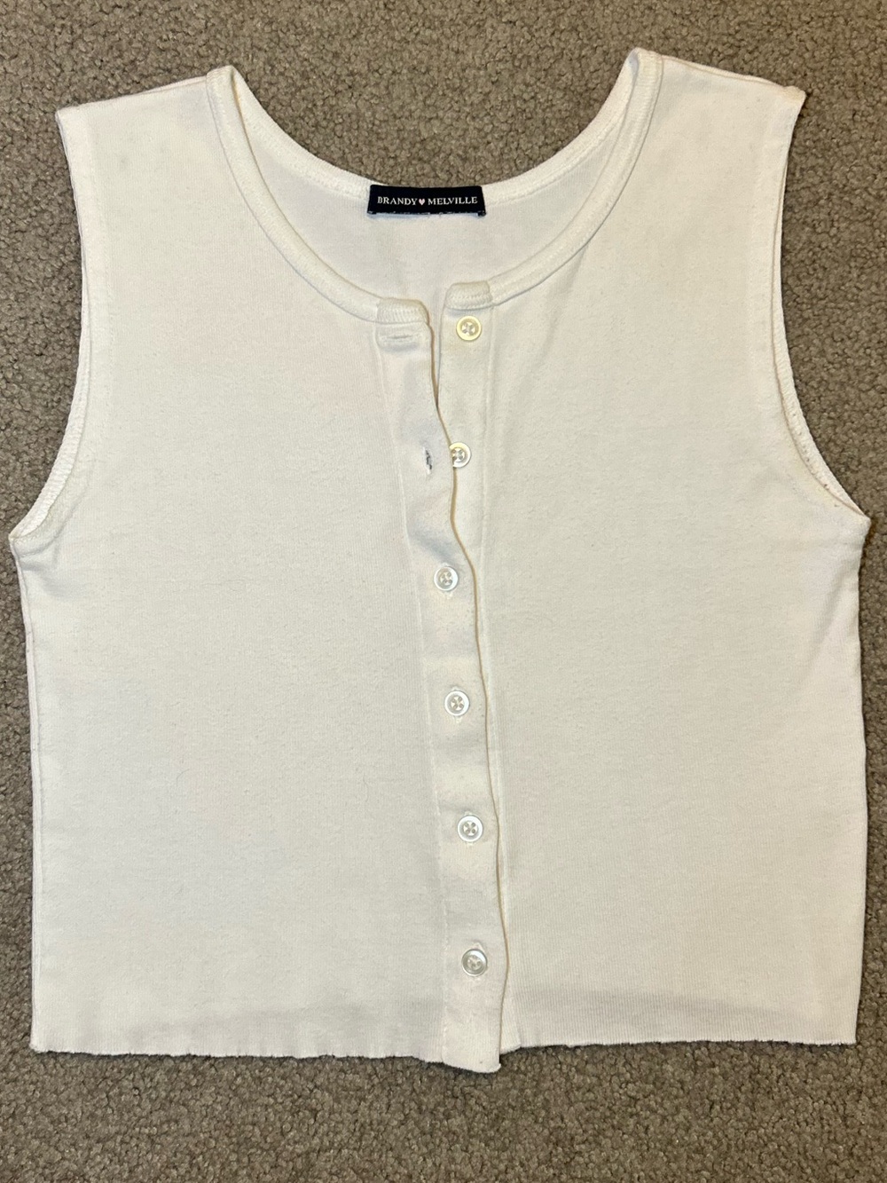 Brandy Melville Button Cropped Tank